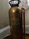 Vintage Brass General Fire Guard Quick Aid Torpedo Shell Fire Extinguisher