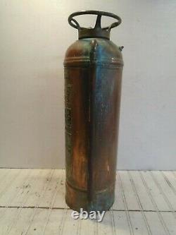 Vintage Buffalo Fire Extinguisher New York Central Lines Copper