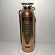 Vintage Empty Polished Brass New York Fire Extinguisher