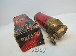 Vintage PRESTO Mini Fire Extinguisher in original box Merlite Ind New York