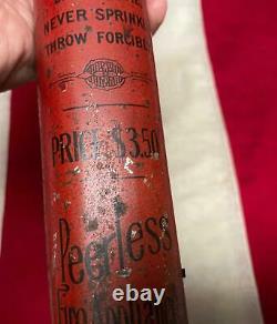 Vintage Peerless Antique Fire Extinguisher Dry Chemical Hanging Unused New York