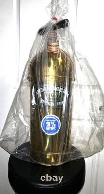 Vintage Signa Italian Brass Fire Extinguisher Original Box, Strap, Labels Italy