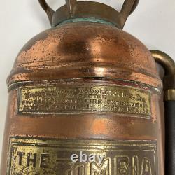 Vintage The Columbia Defense Fire Corp Fire Extinguisher 24 Tall New York EMPTY