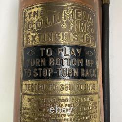 Vintage The Columbia Defense Fire Corp Fire Extinguisher 24 Tall New York EMPTY