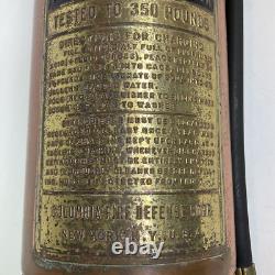 Vintage The Columbia Defense Fire Corp Fire Extinguisher 24 Tall New York EMPTY