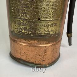 Vintage The Columbia Defense Fire Corp Fire Extinguisher 24 Tall New York EMPTY