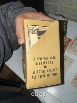 Vtg Presto Brass Fire Extinguisher Case Of 6 Brand New Condition WOW Collectors