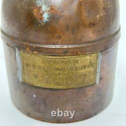 W. H. McNutt New York City Fire Department FDNY Fire Extinguisher Oil Can Brass