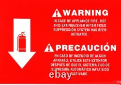 WET CHEMICAL (CLASS K KITCHEN) PORTABLE FIRE EXTINGUISHER with 9/25 tag