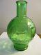 Wheaton Glass Fire Extinguisher Bottle with Eagle/Stars Mint Green 5 1/2 in Nice