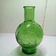 Wheaton Glass Fire Extinguisher Bottle with Eagle/Stars Mint Green 5 1/2 in Nice