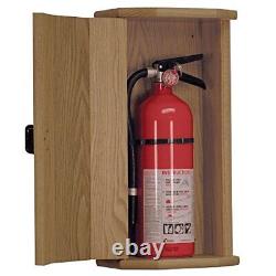 Wooden Mallet Fire Extinguisher Cabinet 10-Pound Mahogany/Engraved