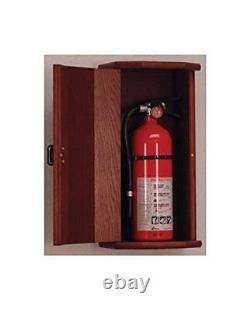Wooden Mallet Fire Extinguisher Cabinet 10-Pound Mahogany/Engraved