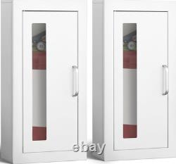 ZONON Lot of 2 Surface Mount 10lb Fire Extinguisher Cabinets Industrial, $190.99