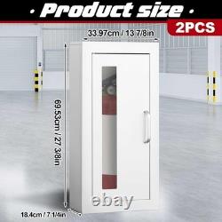 ZONON Lot of 2 Surface Mount 10lb Fire Extinguisher Cabinets Industrial, $190.99