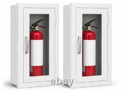 Zonon JAX-Zonon-1648 2-Pack Semi Recessed Fire Extinguisher Cabinets