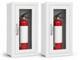 Zonon JAX-Zonon-1648 2-Pack Semi Recessed Fire Extinguisher Cabinets