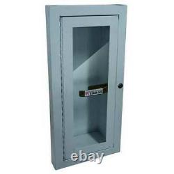 Zoro Select 1Rk37 Fire Extinguisher Cabinet, Semi Recessed, 20 3/4 In Height, 5