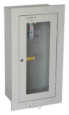 Zoro Select 35Gx47 Fire Extinguisher Cabinet, Semi Recessed, 28 In Height, 20 Lb