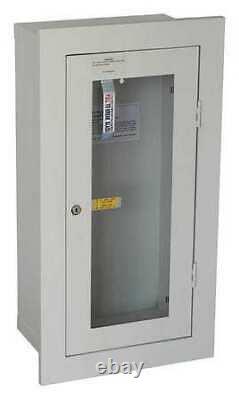 Zoro Select 35Gx47 Fire Extinguisher Cabinet, Semi Recessed, 28 In Height, 20 Lb