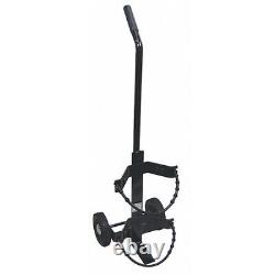 Zoro Select 859 Fire Extinguisher Wheeled Cart, 30 Lb, Black